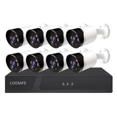 중국 Full 5MP HD Safety Color Waterproof Security Camera System Night Vision POE CCTV Security System Outdoor 판매용