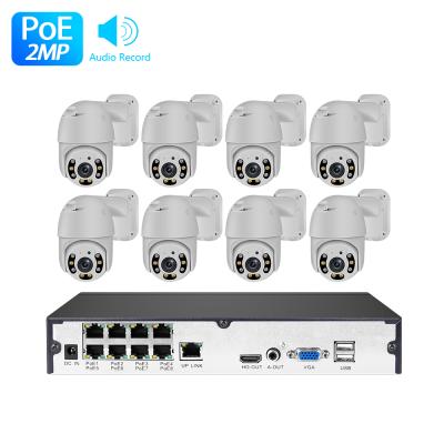 China LOOSAFE 8CH 2MP Poe CCTV Security Dome Camera Monitoring System With Ptz zu verkaufen