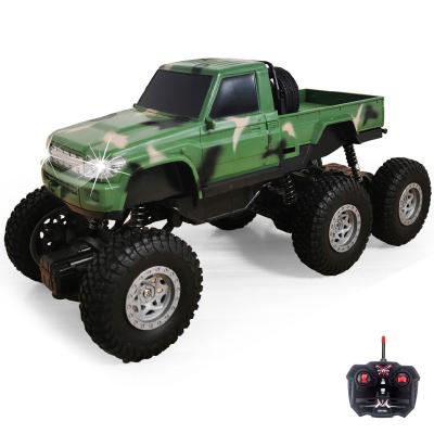 China 6x 4WD 4 Channel High Speed ​​4Wd Camouflage Radio Control Military Rc Off Road Car Rc Pickup for sale