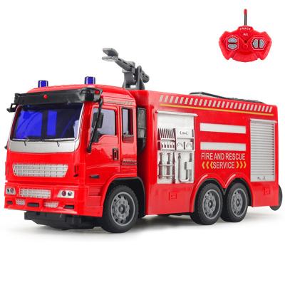 China Real 1/30 High Simulation Water Jet Full Function Rc Fire Car Remote Control Fire Truck for sale