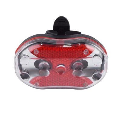 China Portable ABS 3 LED Bike Light Grlow Rear Light Red Lamp Small Outdoor Battery AAA Lantern Bag Clip Warning Light Waterproof for sale