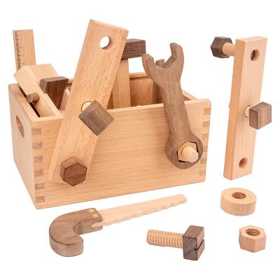 China Workbench Tool Toys Set New Educational Baby Tool Screws Assembly Kit Wooden Busy Board Toy Kids Toys for sale