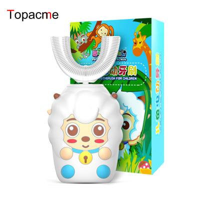 China 2-6 Year OEM Brand U Shape Electric Toothbrush For Kids With Cartoon Picture for sale