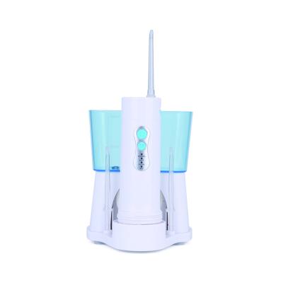 China Remote 2 in 1 Portable and Counter Top Combo Oral Irrigator Water Flosser with DIY Setting for sale