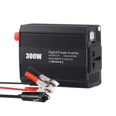 China 300W Car Inverter China DC 12V To AC 110V 220V Use Stable And High Quality Inverter Panel 12*9.8*5.3cm for sale