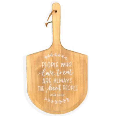 China Custom wooden pizza peel kitchen decor bread board housewarming gift Christian Gift for sale