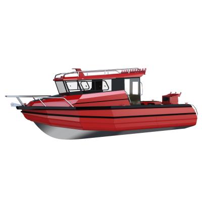 China Safety 2022 20 Foot 32 Foot Deep V Aluminum Hull Pontoon Fishing Boats With Full Cabin for sale