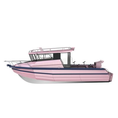 China 2022 Safety 2022 Fully House Boat Aluminum Fishing Cabin Yacht Aluminum Boat Luxury Fishing Boat For Sale for sale