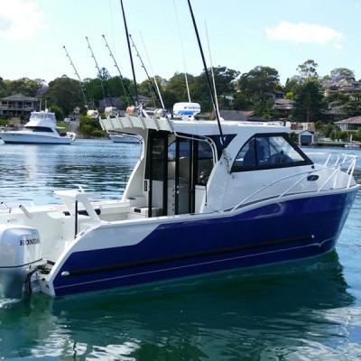 China Safety 8.8m 29ft Aluminum Catamaran Boat For Fishing And Cruising for sale