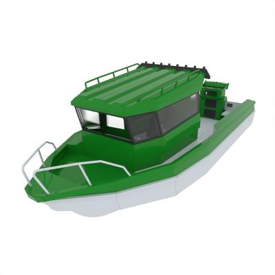 China Hot Sale Boat Fishing Boat 6.85m/23ft Stable Jet Craft Center Cabin Aluminum Durable Boat For Fishing for sale