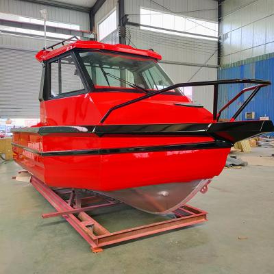 China 6 Meter Fishing Boat Durable Aluminum Fishing Boat With Affordable Cabin Outboard Engine for sale