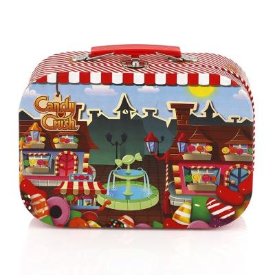 China Suitcase Shape Box Recyclable Custom Luxury Kids Coloring Suitcase Box for sale