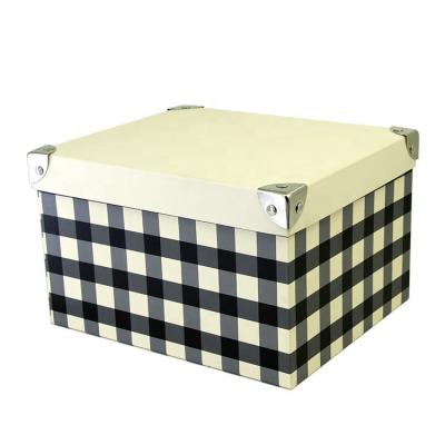 China Custom Recyclable Luxury Tissue Gift Paper Box Packaging Decorative Paper Storage Box With Lid for sale