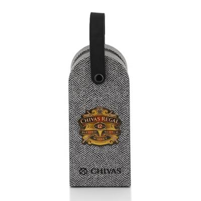 China 100% Full Inspection Recyclable High Quality Black Paper Wine Box For Whiskey for sale