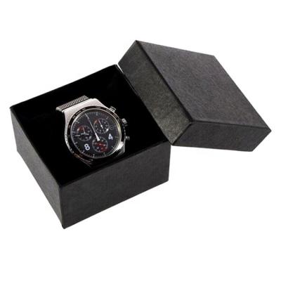 China Paper Pocket Watch Packaging Matte Black Cardboard Boxes for sale