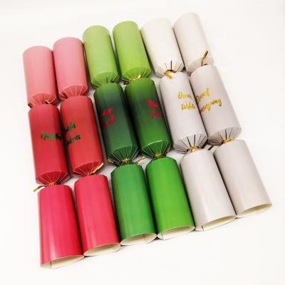 China Party Decoration Paper Kids And Adult Christmas Cookie Paper Packaging Toys Snaps for sale