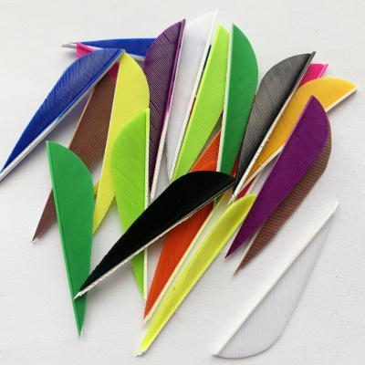 China Straight 2.5 Inch Parabolic Fletching RW Feathers Archery Arrow For Hunting Accessories Traditional Bow for sale