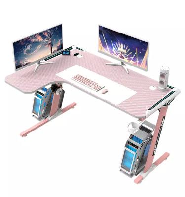 China Other Customizes Competitive Computer Table Gamer Study RGB Gaming Desk For Home Office for sale