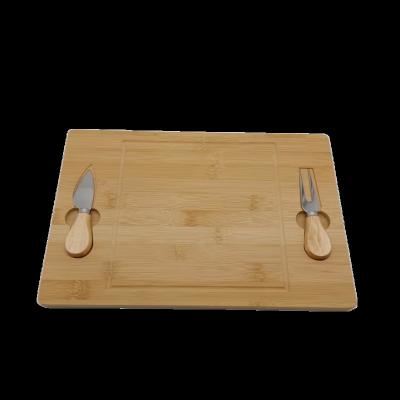 China Factory Bamboo Wooden Cheese Board Set Charcuterie Board Knife Sets Large Wholesale Price Viable Sets Chopping Board Chopping Plate for sale