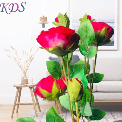 China Real Touch Artificial Flowers Roses Flowers Fake Picks Silk Roses for Wedding Home Decoration for sale