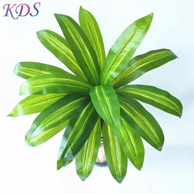 China Minimalist Artificial Plants Fake Leaves Grow Leaves Plastic Grass For Outdoor Green Plant Wall Wedding Aglaonema Plants for sale