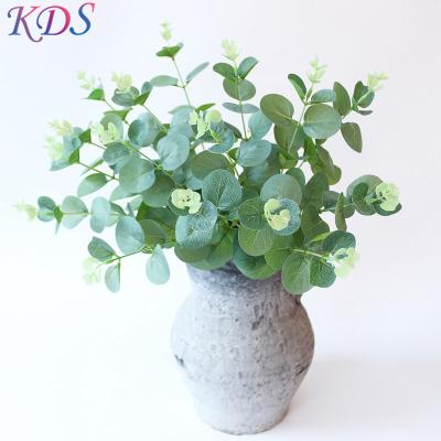 China Minimalist wholesale plastic white artificial leaves for vase and wedding for sale