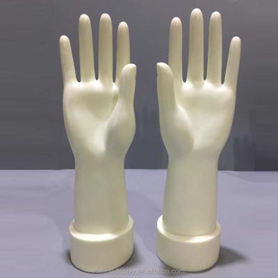 China Cheap Inflatable Plastic Jewelry Display Mannequin Hand For Glove for sale