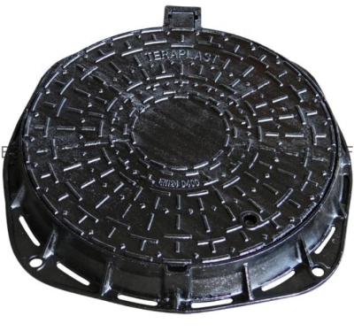 China En124 Malleable Iron Sewage Ductile Iron Round Manhole Cover Manufacturer for sale