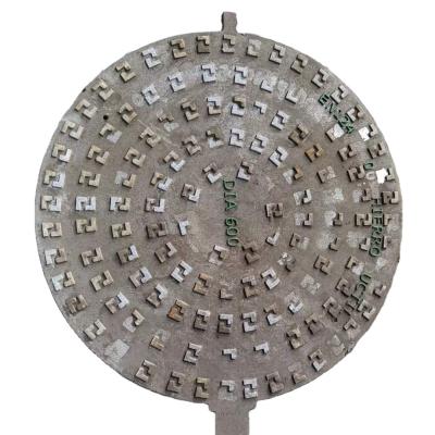 China Industry Cheapest Rectangular Cast Iron EN124 D400 C250 Manhole Cover Manhole Cover Manufacturer Made for sale