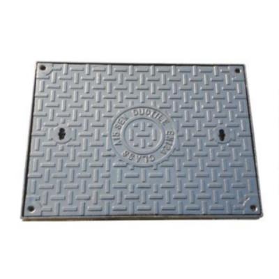 China ggg500-7 malleable iron outdoor water well sewer drain covers malleable iron rectangle manhole cover for sale