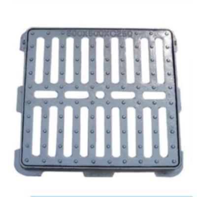 China Malleable wholesale iron ggg500-7 sidewalk metal ditch drain cover grating for sale