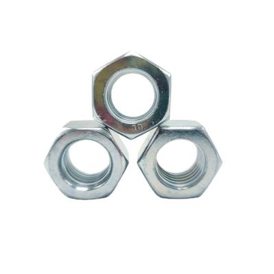 China Hot Sale Heavy Industry DIN934 Hex Nut With Blue White Galvanized for sale