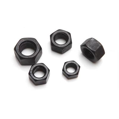 China Heavy Industry Factory Directly Din934 Black Carbon Steel Hex Head Collar Finished Nut for sale