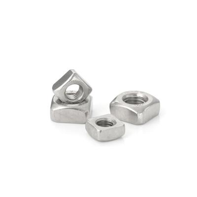 China Heavy Industry Factory Direct Nice Quality SS INOX 304 Stainless Steel Square Nut for sale