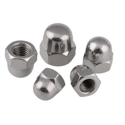 China DIN1587 Heavy Industry Stainless Steel Plain SS316 A4-80 Hex Domed Cap Nut for sale