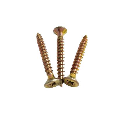 China Galvanized Yellow Pan Self Tapping Screw Furniture Chipboard Screw C1022A for sale