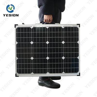 China NEW 100W 160W USB Foldable 12V Car Battery Box Cell Charger Power Set 2022 Monocrystalline Silicon Solar Panel Banks With 10A Controller Case for sale