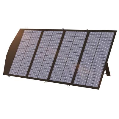 China 60W 100W 120W Silicon 60W 100W 120W Monocrystalline Collapsible Solar Panel Bank Case Portable Charger Bag For Portable Generator Power Station Laptops RV Light for sale