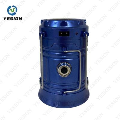 China Yesion Residential Solar Tent Light Rechargeable Luminous Waterproof Folding Camp Led Lantern Portable Charging Emergency For Outdoor for sale