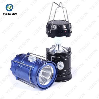 China Residential Hot Selling 2022 Amazon Rechargeable Camping Light Lamps With Usb Power Bank Solar Portable Tent Lamp for sale