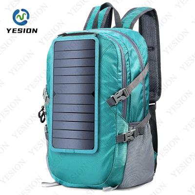 China OUTDOOR 6.5W Solar Backpack Bag 5V ​​Power Supply Panel Charger Foldable USB Waterproof Charging for Mobile Phones for sale