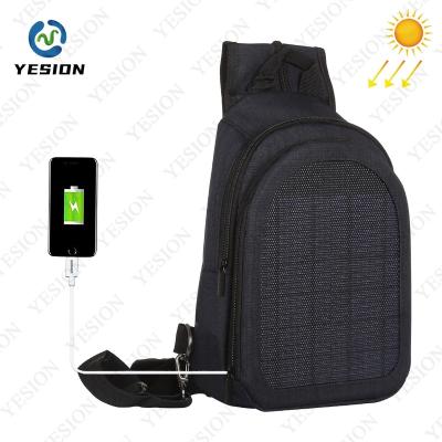 China OUTDOOR Multipockets Single Shoulder Bag Double Shoulder Power Solar Panel 5W Panel Charger Waterproof USB Charging for Travel Hiking for sale