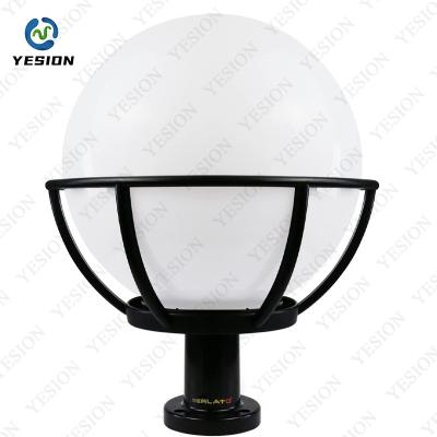 China Waterproof Solar Powered Morden Round LED Lawn Lamp Pathway Light Solar Powered Outdoor Garden Yard Landscape Park for sale