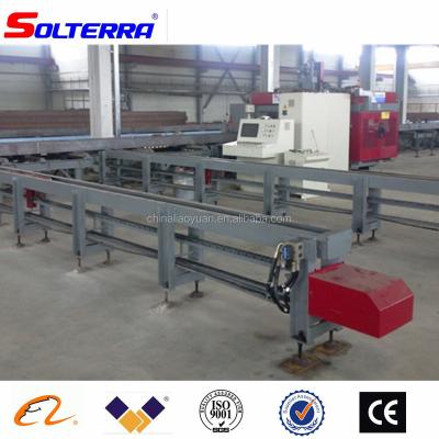 China For H beam driling and cutting China Solterra CNC H I U beam drilling machine saw line for steel fabrication for sale