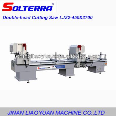 China Cutting PVC profile for making Windows & Doors upvc Windows Double Miter Cutting Saw for sale