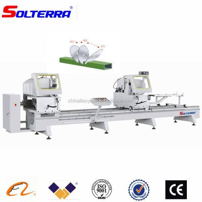 China Cutting Aluminum Profile To Make Windows & Doors Aluminum Windows Doors Making Machine Double Head Precision Cut Saw With Digital Display for sale