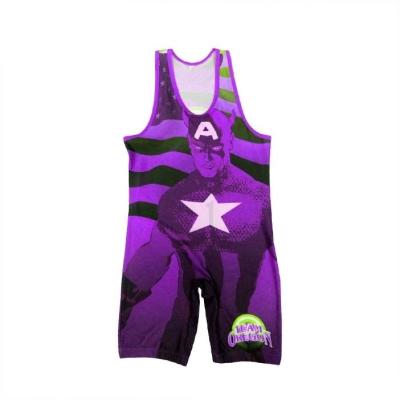 China Cheap Custom Sublimation Wrestling Singlet Uniform Tights Adult Wrestling Customizes Wholesale Wrestling On Sale Customized for sale