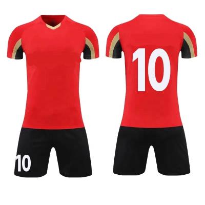 China Wholesale Custom 100% Mesh Soccer Suits Track Two Piece Shorts Polyester Team Soccer Tank Top Sets Team Uniforms for sale