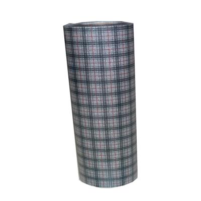 China High Quality Brown CLOTHING Plaid Generic Heat Transfer Film Hot Stamping Foil For Clothes for sale