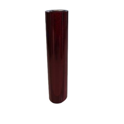 China CLOTHES factory direct sales dark red best quality of PU vinyl suitable for textile transfer film for sale